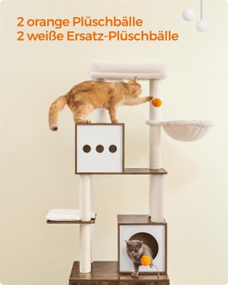 Ονυχοδρόμιο με Κρυφή Τουαλέτα 185 εκ. Vintage Καφέ PCT116X01 Feandrea