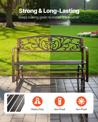 VEVOR Μεταλλικός Κήπος Πάγκος με Μαντέμι - 127 εκ. GYZYJSGTSHWZTBF7...