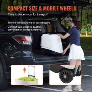 Φορητή Αυτόματη Μηχανή Εκτόξευσης Μπαλών Τένις VEVOR για Προπόνηση ...