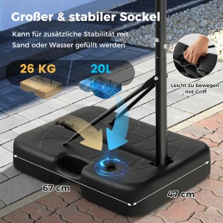 Costway Ρυθμιζόμενο Σύστημα Μπάσκετ για Παιδιά - Φορητό και Ανθεκτ... Costway Ρυθμιζόμενο Σύστημα Μπάσκετ για Παιδιά - Φορητό και Ανθεκτ...