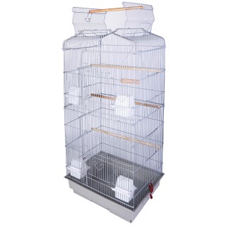 BAKAJI Κλουβί Πουλιών Γκρι για Παπαγάλους Αχώριστους με Ανοιγόμενη... BAKAJI Κλουβί Πουλιών Γκρι για Παπαγάλους Αχώριστους με Ανοιγόμενη...