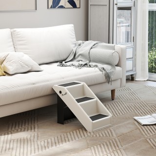 PawHut Σκάλα για Σκύλους και Γάτες με 3 Αντιολισθητικά Σκαλοπάτια, ...