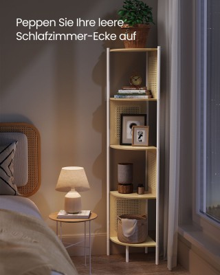 Ραφιέρα Γωνίας 5 Επιπέδων VASAGLE με Ρατάν Πλαϊνά, 61.4 εκ., Δρυς Μ... Ραφιέρα Γωνίας 5 Επιπέδων VASAGLE με Ρατάν Πλαϊνά, 61.4 εκ., Δρυς Μ...