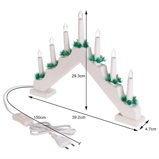 BAKAJI Ηλεκτρικό Χριστουγεννιάτικο Κηροπήγιο Advent Led 7 Κεριά Χρ... BAKAJI Ηλεκτρικό Χριστουγεννιάτικο Κηροπήγιο Advent Led 7 Κεριά Χρ...