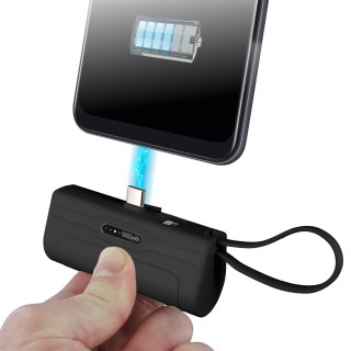 Power Bank 5000mAh με Θύρες Lightning & Type-C – Μαύρο HT0115 Be Mix