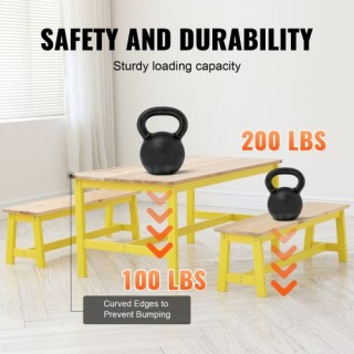 Σετ Τραπεζιού και Πάγκου VEVOR για Παιδιά - Τραπέζι και Καρέκλα για...