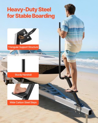 VEVOR Σκαλοπάτια Σκαφών - Βαρέως Τύπου Δίπλα Σκαλοπάτια Τρέιλερ με ... VEVOR Σκαλοπάτια Σκαφών - Βαρέως Τύπου Δίπλα Σκαλοπάτια Τρέιλερ με ...