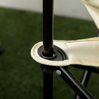 Outsunny Oxford υφασμάτινη πτυσσόμενη καρέκλα κάμπινγκ με πλαϊνή τσ... Outsunny Oxford υφασμάτινη πτυσσόμενη καρέκλα κάμπινγκ με πλαϊνή τσ...