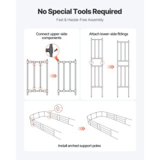 VEVOR Αψίδα Κήπου Μεταλλική 94.5 x 59 x 15.8 in για Αναρριχώμενα Φυ... VEVOR Αψίδα Κήπου Μεταλλική 94.5 x 59 x 15.8 in για Αναρριχώμενα Φυ...