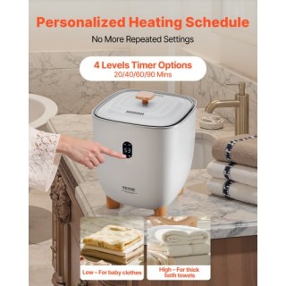 VEVOR Γκρι Κουβάς Θερμαντήρα Πετσετών 25L με Χρονόμετρο & Ένδειξη Θ... VEVOR Γκρι Κουβάς Θερμαντήρα Πετσετών 25L με Χρονόμετρο & Ένδειξη Θ...