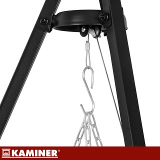 Kaminer Τρίποδο Ψησταριάς με Σχάρα 70 cm Kaminer, Ανοξείδωτο Ατσάλι...