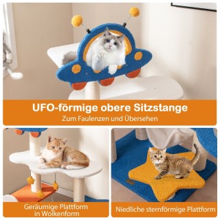 Costway Διαστημικό Δέντρο Αναρρίχησης Γάτας με 7 Επίπεδα και Πλατφό... Costway Διαστημικό Δέντρο Αναρρίχησης Γάτας με 7 Επίπεδα και Πλατφό...