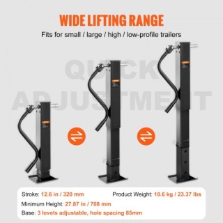 VEVOR Υποδοχή Ρυμουλκούμενου 12000 lb για RV, Άλογα, Σκάφη  HJSTC12...