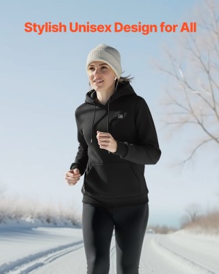 VEVOR Θερμαινόμενη Φούτερ με Κουκούλα - Unisex, Μαύρη Μέγεθος XXXL ...