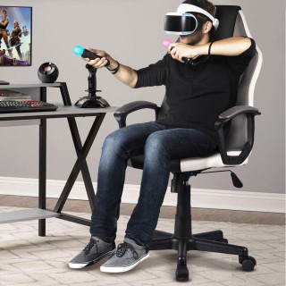 BAKAJI Καρέκλα Gaming Γραφείου Οικίας Ρυθμιζόμενη Περιστρεφόμενη Δι... BAKAJI Καρέκλα Gaming Γραφείου Οικίας Ρυθμιζόμενη Περιστρεφόμενη Δι...