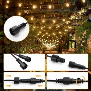 Bauerkraft Γιρλάντα κήπου φωτεινή αλυσίδα 25x LED 15m, 9 λειτουργίε...