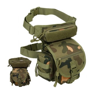 Αδιάβροχο Στρατιωτικό Τσαντάκι Μηρού/Μέσης Χρώματος Camouflage Verk...