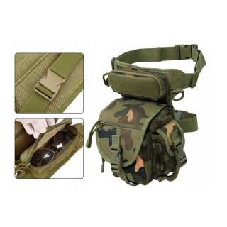 Αδιάβροχο Στρατιωτικό Τσαντάκι Μηρού/Μέσης Χρώματος Camouflage Verk...