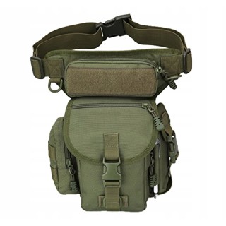 Αδιάβροχο Στρατιωτικό Τσαντάκι Μηρού/Μέσης Χρώματος Πράσινο Verk Gr...