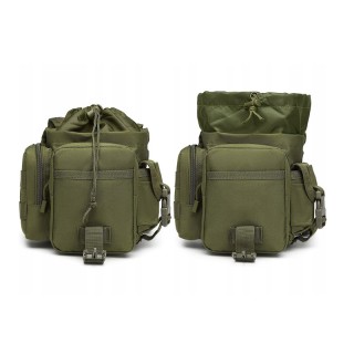 Αδιάβροχο Στρατιωτικό Τσαντάκι Μηρού/Μέσης Χρώματος Πράσινο Verk Gr...