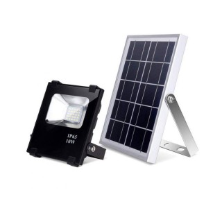 Αδιάβροχος LED Προβολέας με Φωτοβολταϊκό Πάνελ και Τηλεχειριστήριο ...