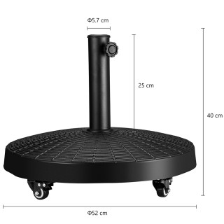 BAKAJI  Βάση Ομπρελόνε από Ρητίνη για Κήπο Βάρος 25 κιλά Υποστήριξη...