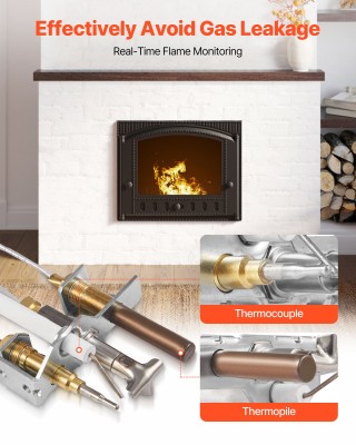 VEVOR Σύστημα Ανάφλεξης Φυσικού Αερίου για Τζάκι, Συμβατό με Μοντέλ... VEVOR Σύστημα Ανάφλεξης Φυσικού Αερίου για Τζάκι, Συμβατό με Μοντέλ...