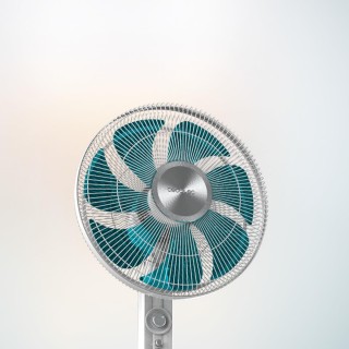 Ανεμιστήρας Δαπέδου 70W με 4 Ταχύτητες, Χρονοδιακόπτη, Αυτόματη Περ...