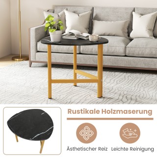 Costway Τριγωνικό Τραπεζάκι Σαλονιού με Μεταλλικά Πόδια σε Ρουστίκ ... Costway Τριγωνικό Τραπεζάκι Σαλονιού με Μεταλλικά Πόδια σε Ρουστίκ ...