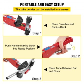 Σετ Χειροκίνητης Σωληνοκάμπτης 7 Κεφαλών 1/4  SDWGJZTWGQ0000001V0