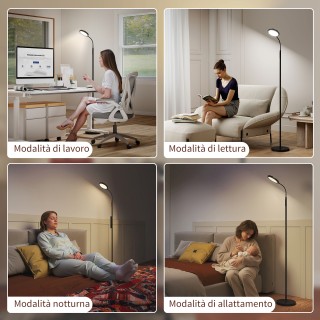 HOMCOM Λαμπτήρας Δαπέδου LED με Τηλεχειριστήριο, Περιστρεφόμενη Κεφ... HOMCOM Λαμπτήρας Δαπέδου LED με Τηλεχειριστήριο, Περιστρεφόμενη Κεφ...