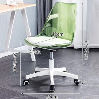 Shally Dogan Καρέκλα Γραφείου με ρόδες και Διαφανή Πλάτη Πράσινη Π... Shally Dogan Καρέκλα Γραφείου με ρόδες και Διαφανή Πλάτη Πράσινη Π...