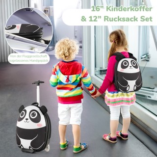 Costway  Σετ Βαλίτσας & Σακιδίου Πλάτης για Παιδιά - Ανθεκτικό & Ελ...