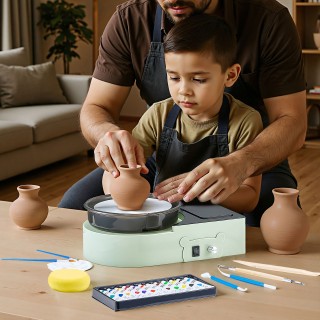 VEVOR Ηλεκτρικός Μίνι Κεραμικός Τροχός για Παιδιά και Ενήλικες 158 ...