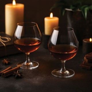 Galileo Σετ 2 ποτήρια μπράντι 650 ml σε γυαλί Prince Sibilla 5918857