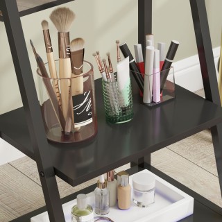 HOMCOM Κάθετος Καθρέφτης Δαπέδου με 2 Ράφια και 4 Ροδάκια, από Ατσ... HOMCOM Κάθετος Καθρέφτης Δαπέδου με 2 Ράφια και 4 Ροδάκια, από Ατσ...