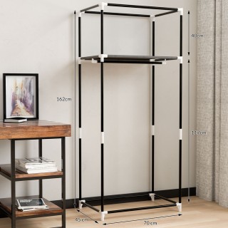 BAKAJI Ντουλάπα από ύφασμα TNT Γκαρνταρόμπα Κρεμάστρα με Ράφι 70x4... BAKAJI Ντουλάπα από ύφασμα TNT Γκαρνταρόμπα Κρεμάστρα με Ράφι 70x4...