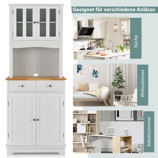 Ντουλάπι Αποθήκευσης Κουζίνας με Ρυθμιζόμενα Ράφια 68 x 40 x 170cm ...