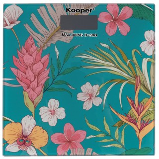 Kooper Ψηφιακή ζυγαριά μπάνιου από σκληρυμένο γυαλί Botanico Kooper...