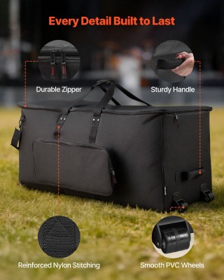 VEVOR Τσάντα Συγκροτήματος Ηλεκτρονικών Τυμπάνων με Ρόδες, 600D, Μα... VEVOR Τσάντα Συγκροτήματος Ηλεκτρονικών Τυμπάνων με Ρόδες, 600D, Μα...