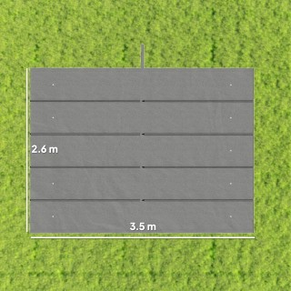 Outsunny Ανταλλακτικό Κάλυμμα για Κιόσκι 4x3 m με 10 Οπές Αποστράγγ...