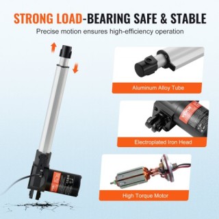 VEVOR Σετ Γραμμικού Ενεργοποιητή 24V 10 0.98/s 220lbs/1000N με Προ... VEVOR Σετ Γραμμικού Ενεργοποιητή 24V 10 0.98/s 220lbs/1000N με Προ...