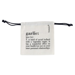 Villa dEste Home Διπλής Όψης Βαμβακερό Σακουλάκι για Σκόρδο με Δέσι...