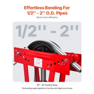 VEVOR  Υδραυλική Σωληνοκάμπτη 12 Τόνων με 6 Μήτρες  YYWGJ12T6G00MC6...