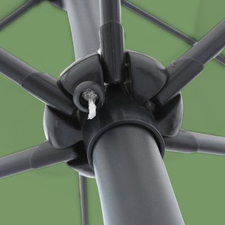 Galileo Πράσινη ομπρέλα κήπου 300 x h 236 cm από ανθρακούχο χάλυβα ...