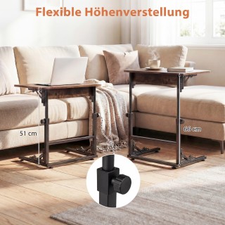 Costway Ρυθμιζόμενο σε ύψος πτυσσόμενο τραπεζάκι κρεβατιού σε σχήμα... Costway Ρυθμιζόμενο σε ύψος πτυσσόμενο τραπεζάκι κρεβατιού σε σχήμα...