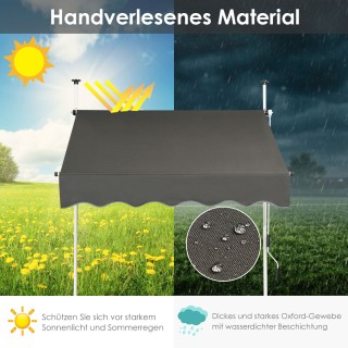 Costway Επεκτάσιμη Τέντα Αλουμινίου με Ρυθμιζόμενο Ύψος και Γωνία ... Costway Επεκτάσιμη Τέντα Αλουμινίου με Ρυθμιζόμενο Ύψος και Γωνία ...