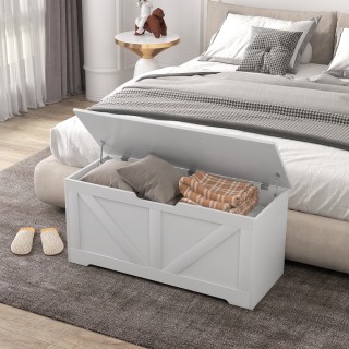 HOMCOM Ξύλινος καναπές με ασφάλειες, πάγκος αποθήκευσης χωρητικότη... HOMCOM Ξύλινος καναπές με ασφάλειες, πάγκος αποθήκευσης χωρητικότη...