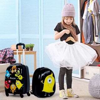 Costway Σετ Βαλίτσας και Σακιδίου για Παιδιά με Χαρούμενα Σχέδια κ... Costway Σετ Βαλίτσας και Σακιδίου για Παιδιά με Χαρούμενα Σχέδια κ...