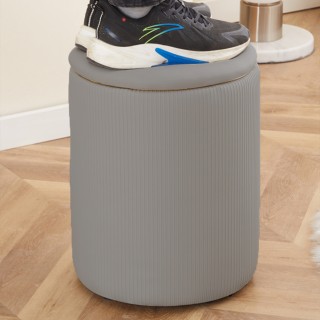 Shally Dogan Πουφ Αποθηκευτικός Χώρος Οικολογικό Δέρμα Γκρι Διακόσ... Shally Dogan Πουφ Αποθηκευτικός Χώρος Οικολογικό Δέρμα Γκρι Διακόσ...